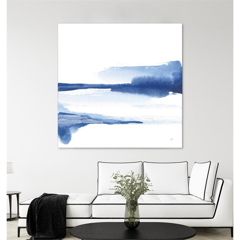 Giant Art 84x84 Classic Blue II Fine Art Giant Canvas Print in Multi-Color