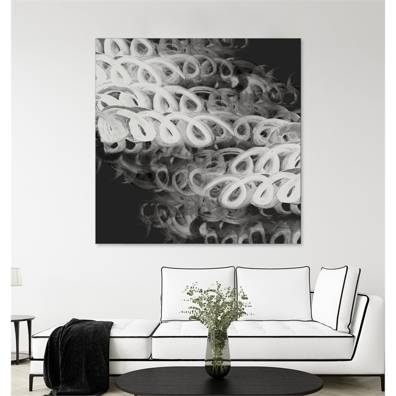 Giant Art 72x72 Love Letters II Fine Art Giant Canvas Print in Multi-Color