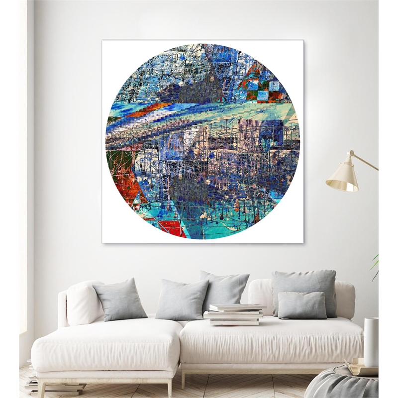 Giant Art 54x54 Circa IX Fine Art Giant Canvas Print in Red