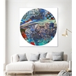 Giant Art 54x54 Circa IX Fine Art Giant Canvas Print in Red