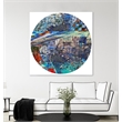 Giant Art 54x54 Circa IX Fine Art Giant Canvas Print in Red