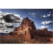 Giant Art 72x48 Red Mountain Fine Art Giant Canvas Print in Multi-Color
