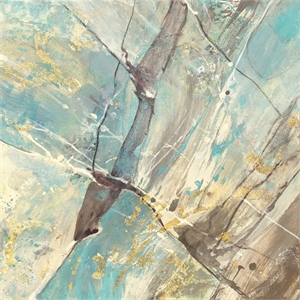 Giant Art 84x84 Blue Water II Fine Art Giant Canvas Print in Turquoise