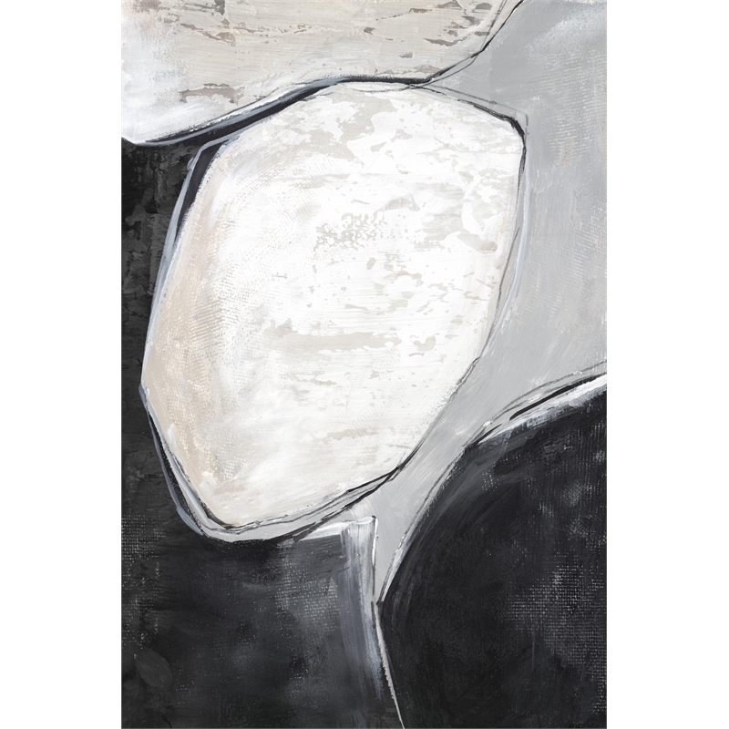 Giant Art 84x54 Falling Rocks I Fine Art Giant Canvas Print in Multi-Color