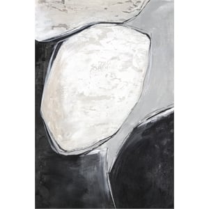 Giant Art 72x48 Falling Rocks I Fine Art Giant Canvas Print in Multi-Color