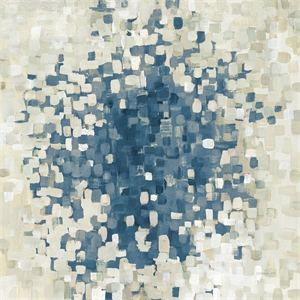 Giant Art 54x54 Summer Blocks Blue Fine Art Giant Canvas Print in Multi-Color