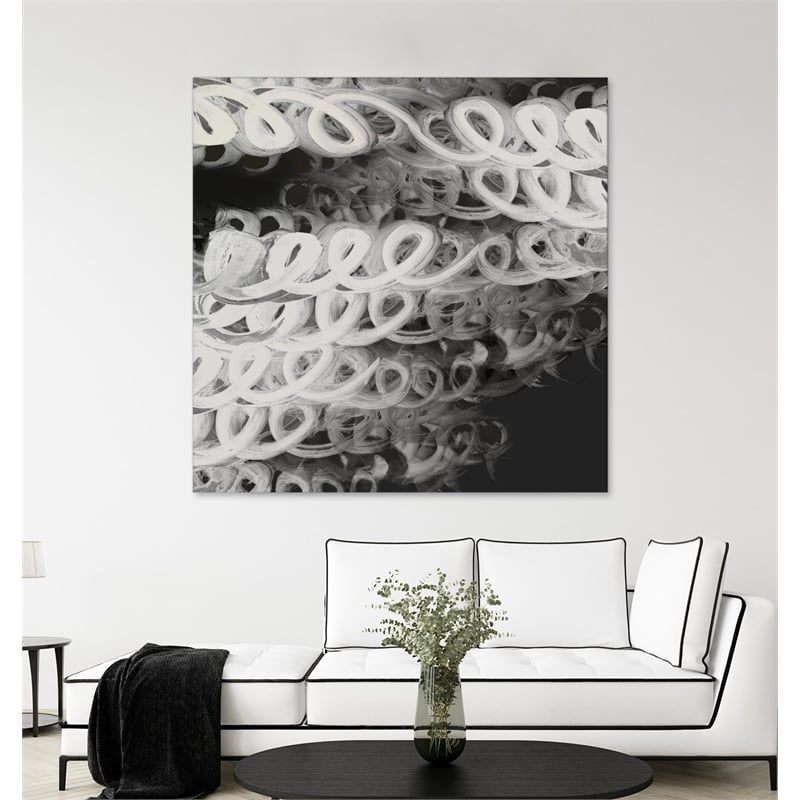 Giant Art 72x72 Love Letters I Fine Art Giant Canvas Print in Multi-Color