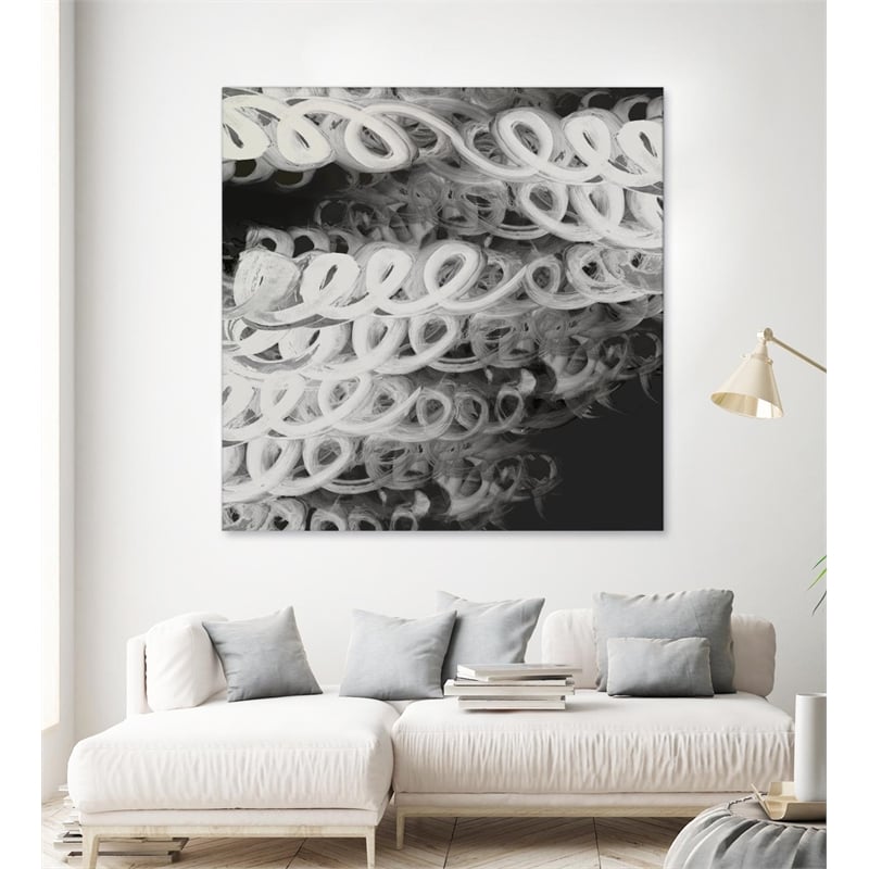 Giant Art 54x54 Love Letters I Fine Art Giant Canvas Print in Multi-Color