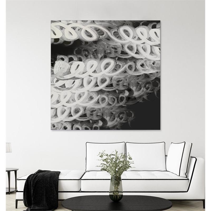 Giant Art 54x54 Love Letters I Fine Art Giant Canvas Print in Multi-Color