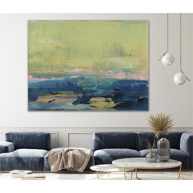 Giant Art 72x54 Vintage Landscape I Fine Art Giant Canvas Print in Multi-Color