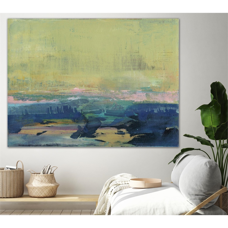Giant Art 72x54 Vintage Landscape I Fine Art Giant Canvas Print in Multi-Color