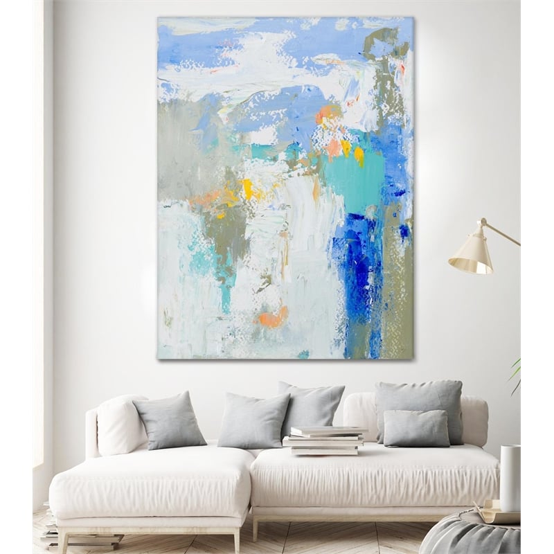 Giant Art 72x54 Beachside I Fine Art Giant Canvas Print in Multi-Color