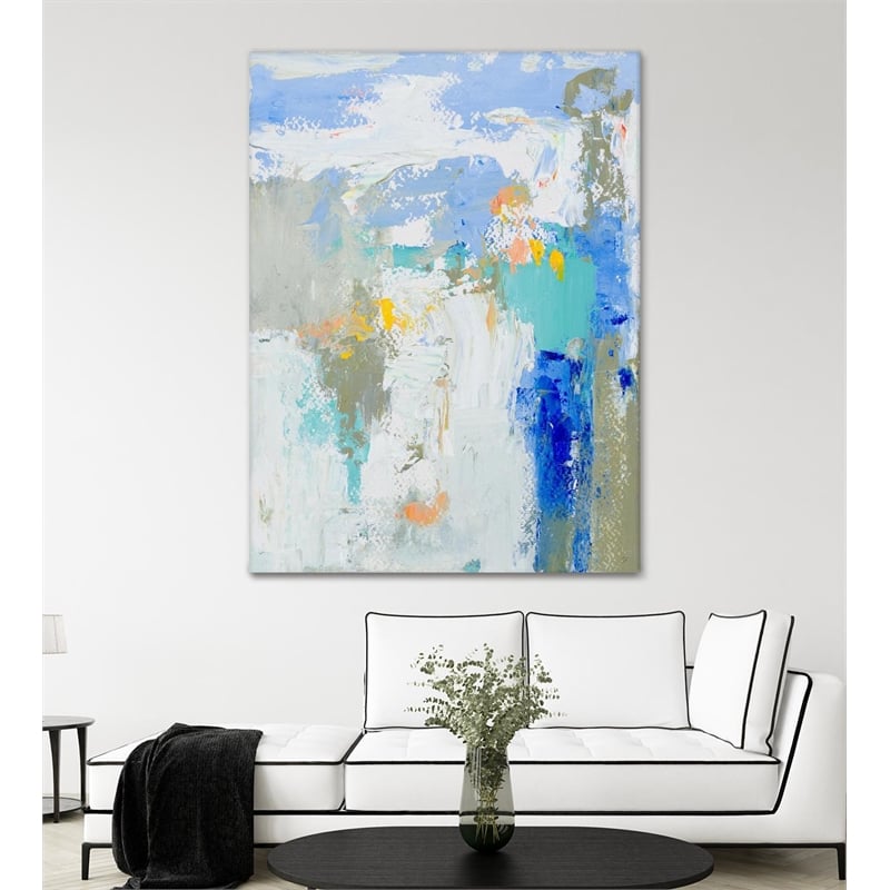 Giant Art 72x54 Beachside I Fine Art Giant Canvas Print in Multi-Color