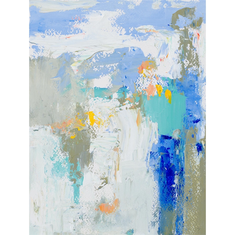 Giant Art 72x54 Beachside I Fine Art Giant Canvas Print in Multi-Color