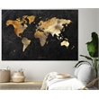 Giant Art 72x48 Dramatic World Map Fine Art Giant Canvas Print in Multi-Color