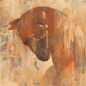 Giant Art 72x72 Charger Fine Art Giant Canvas Print in Red