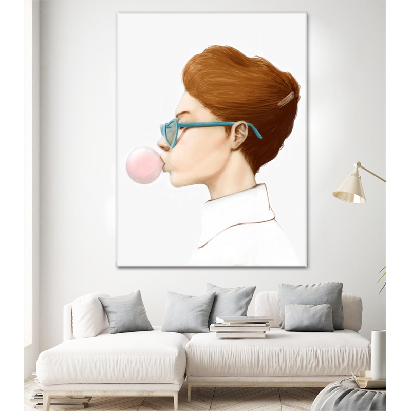 Giant Art 72x54 See Me See Me Fine Art Giant Canvas Print in White