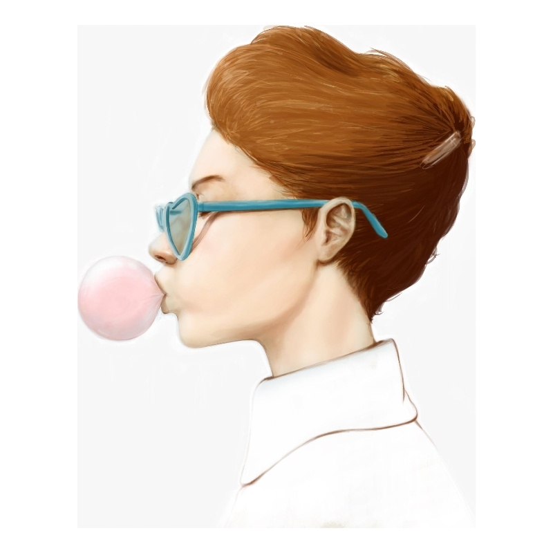 Giant Art 72x54 See Me See Me Fine Art Giant Canvas Print in White