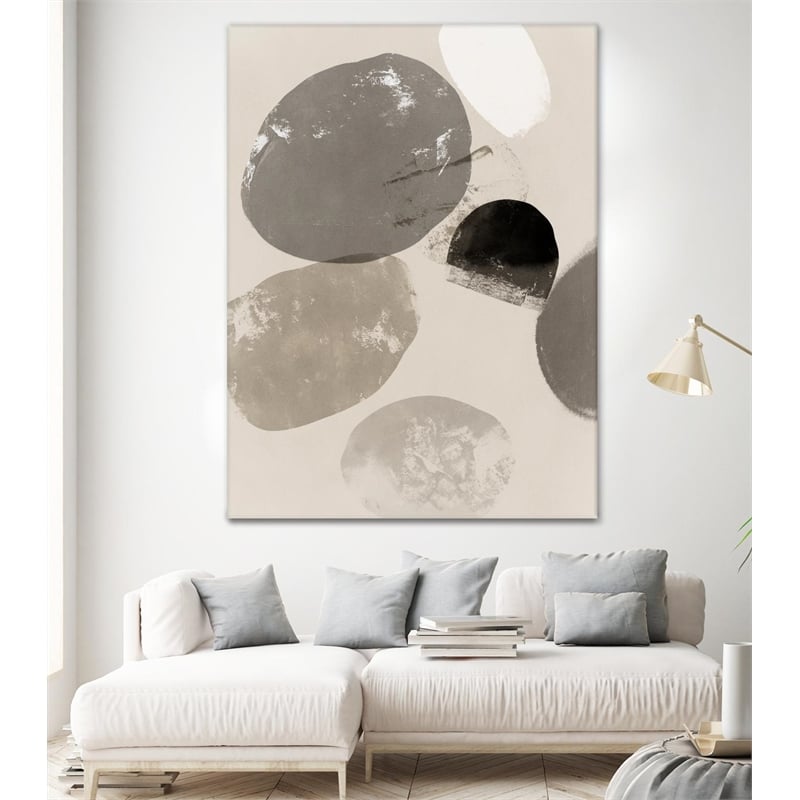 Giant Art 72x54 Floating Rocks II Fine Art Giant Canvas Print in Multi-Color