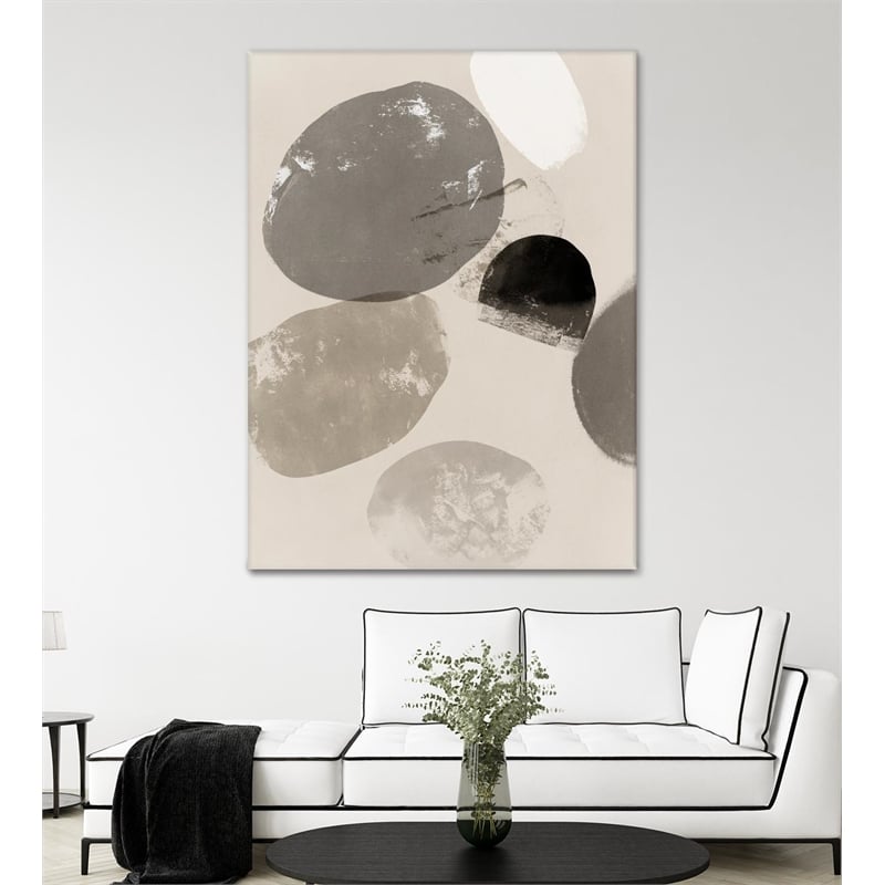 Giant Art 72x54 Floating Rocks II Fine Art Giant Canvas Print in Multi-Color