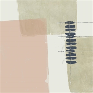 Giant Art 72x72 Monotype Abstraction II Fine Art Giant Canvas Print in Pink