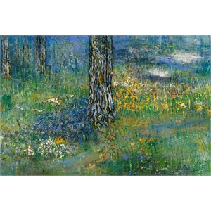 Giant Art 72x48 Spring Dreaming Fine Art Giant Canvas Print in Yellow