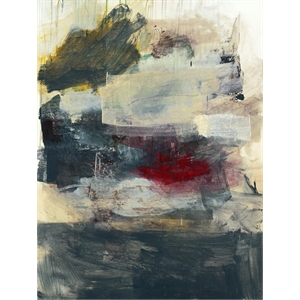 Giant Art 72x54 STRANGE & BEAUTIFUL I Fine Art Giant Canvas Print in Red