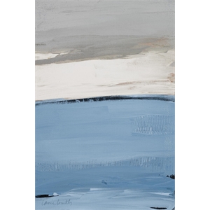 Giant Art 84x54 Blue Flatlands I Fine Art Giant Canvas Print in Multi-Color
