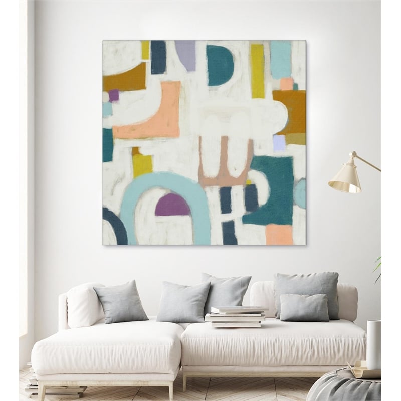 Giant Art 54x54 Convo II Fine Art Giant Canvas Print in Multi-Color