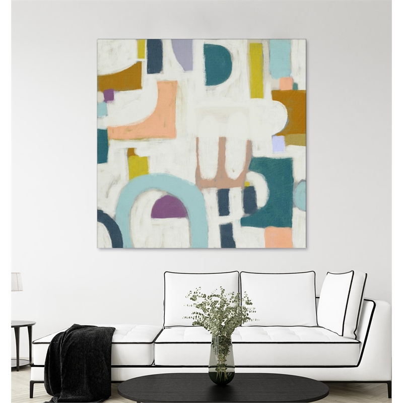 Giant Art 54x54 Convo II Fine Art Giant Canvas Print in Multi-Color