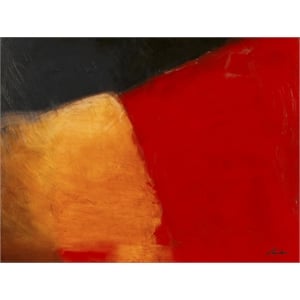Giant Art 72x54 Le rouge et le noir Fine Art Giant Canvas Print in Red