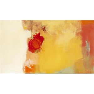 Giant Art 84x48  Red Note Fine Art Giant Canvas Print in Yellow
