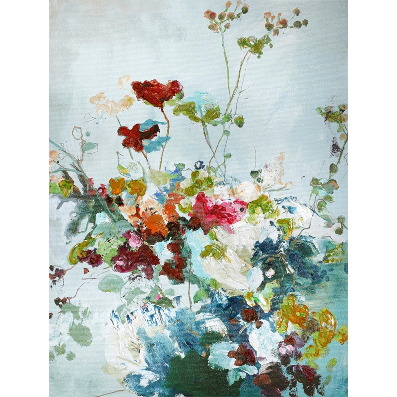 Giant Art 72x54 Abstract Floral 1 Fine Art Giant Canvas Print in Multi-Color