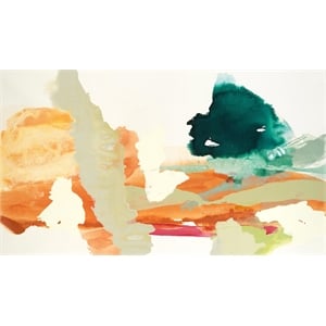 Giant Art 84x48 Warm Waves Fine Art Giant Canvas Print in Turquoise