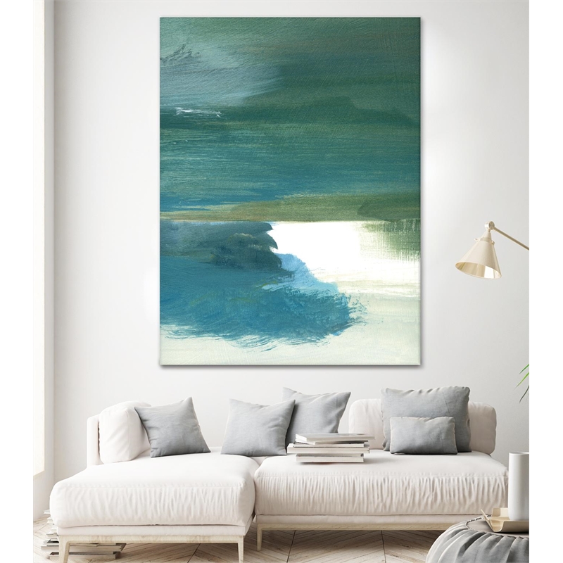 Giant Art 72x54 Coastal Seascapes C Fine Art Giant Canvas Print in White