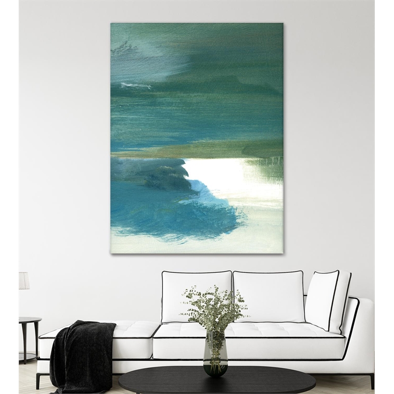 Giant Art 72x54 Coastal Seascapes C Fine Art Giant Canvas Print in White