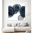 Giant Art 84x84 Blotted Ink II Fine Art Giant Canvas Print in White