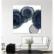 Giant Art 84x84 Blotted Ink II Fine Art Giant Canvas Print in White