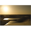 Giant Art 72x48 Golden Sunset Fine Art Giant Canvas Print in Multi-Color