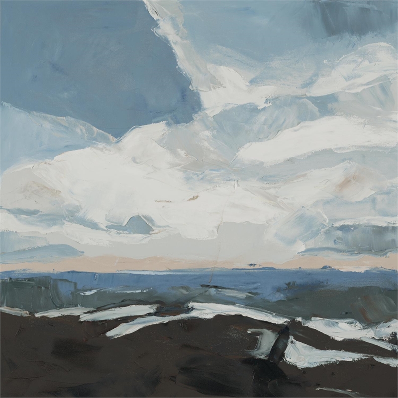 Giant Art 72x72 Retreat Fine Art Giant Canvas Print in Multi-Color