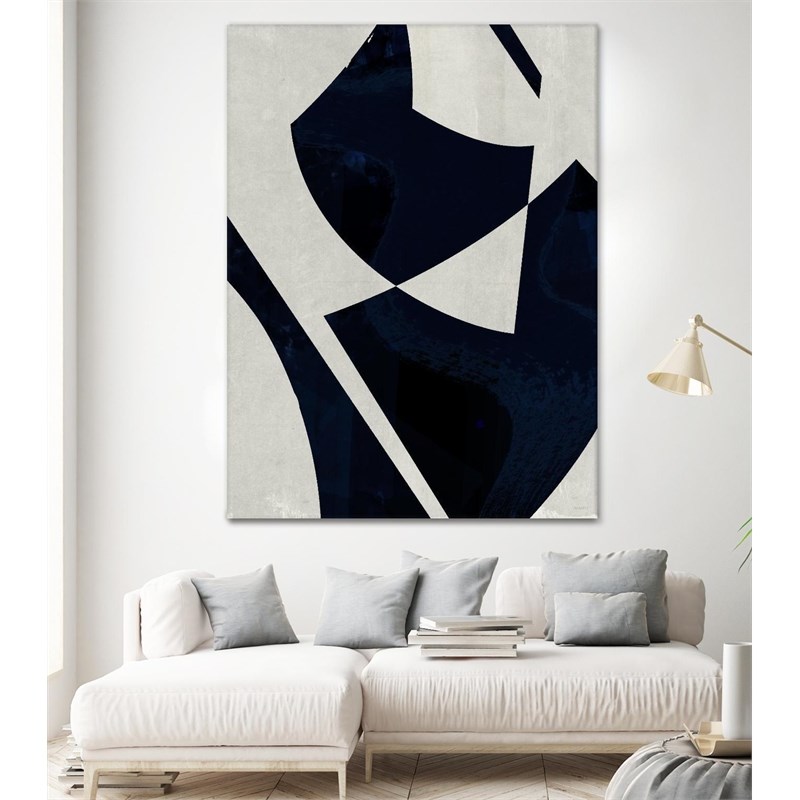 Giant Art 72x54 Black Machine I Fine Art Giant Canvas Print in Multi-Color