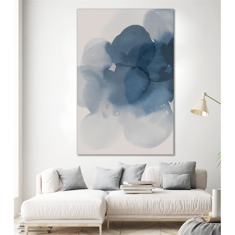 Giant Art 72x48 Beside the Sea I Fine Art Giant Canvas Print in White