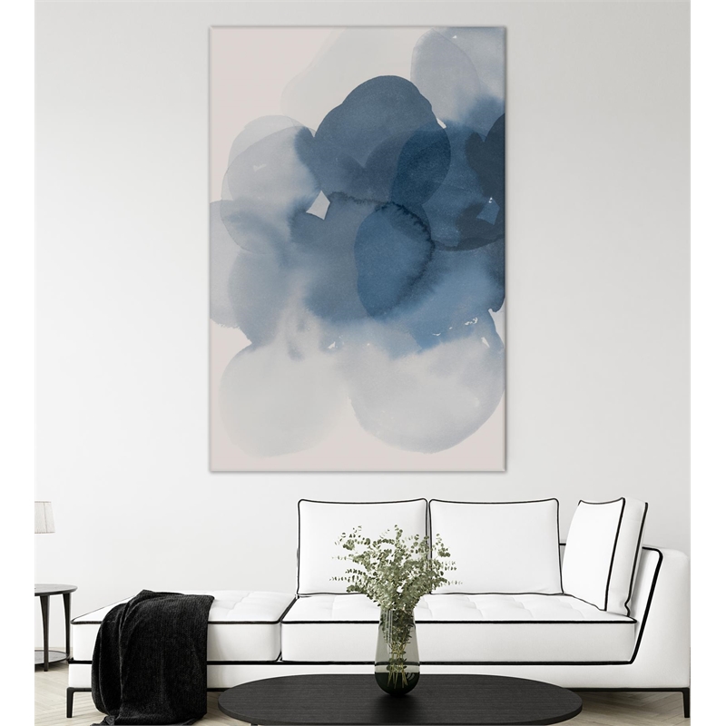 Giant Art 72x48 Beside the Sea I Fine Art Giant Canvas Print in White
