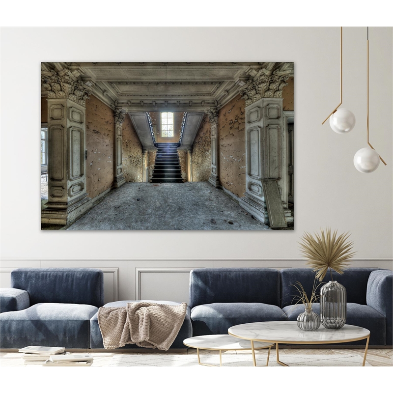 Giant Art 84x54 Chateau Rochendaal II Fine Art Giant Canvas Print in Multi-Color