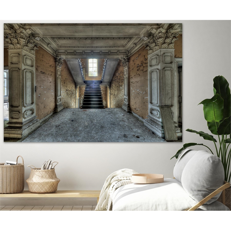Giant Art 84x54 Chateau Rochendaal II Fine Art Giant Canvas Print in Multi-Color