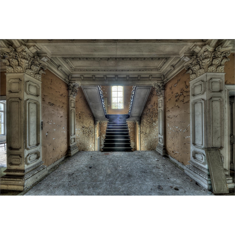 Giant Art 72x48 Chateau Rochendaal II Fine Art Giant Canvas Print in Multi-Color