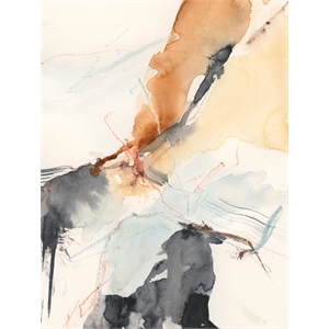 Giant Art 72x54 Efflux II Fine Art Giant Canvas Print in White