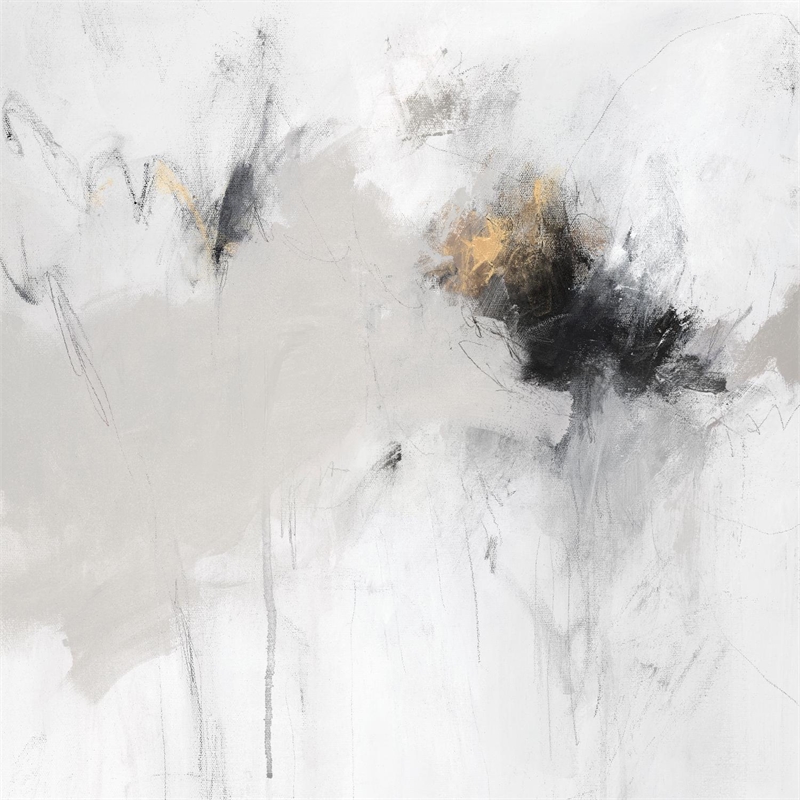 Giant Art 72x72 Golden Beat II Fine Art Giant Canvas Print in Multi-Color