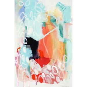 Giant Art 72x48 Cherry Creamsicle love Fine Art Giant Canvas Print in Red
