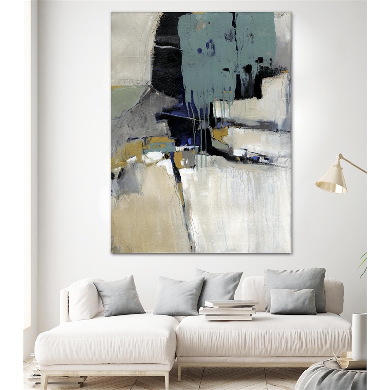 Giant Art 72x54 Fluidity I Fine Art Giant Canvas Print in Multi-Color